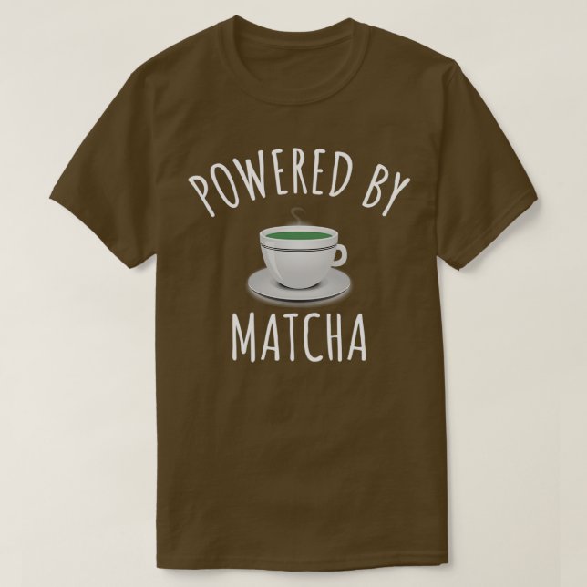 Camiseta Impulsado Por Matcha Cute Green Tea Gift (Diseño del anverso)