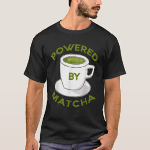Camiseta Impulsado por Matcha Funny Kawaii Green Tea Cup Lo