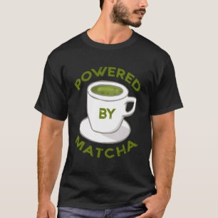 Camiseta Impulsado por Matcha Funny Kawaii Green Tea Cup Lo