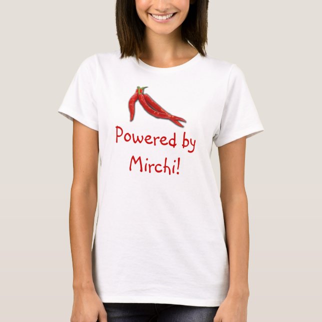 Camiseta Impulsado por Mirchi (Anverso)
