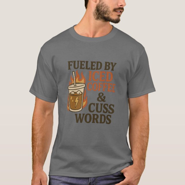 CAMISETA IMPULSADO POR PALABRAS DE CAFÉ Y COSTE DE LA ICED (Anverso)
