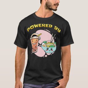 Camiseta Impulsado por Pho y Bubble Tea Bowl Vietnamita