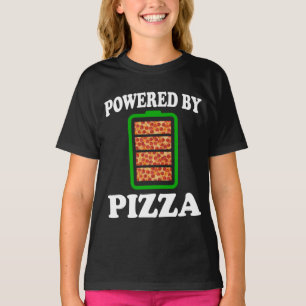 Camiseta Impulsado Por Pizza - Graciosa Pizza