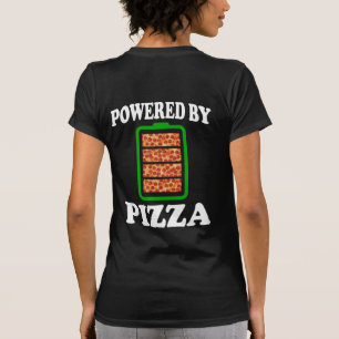 Camiseta Impulsado Por Pizza - Graciosa Pizza