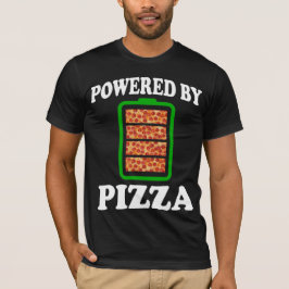 Camiseta Impulsado Por Pizza - Graciosa Pizza
