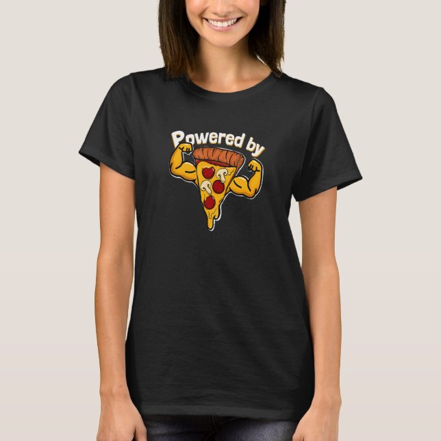 Camiseta Impulsado Por Pizza Gym (Anverso)