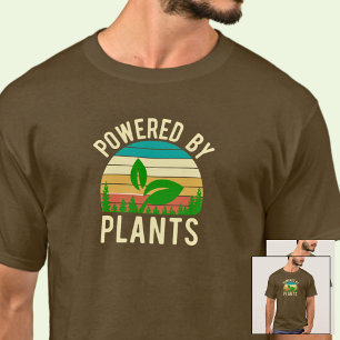 Camiseta Impulsado Por Plantas Divertido Vegan Vintage Suns