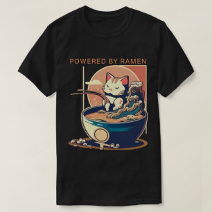 Camiseta Impulsado por Ramen Cat