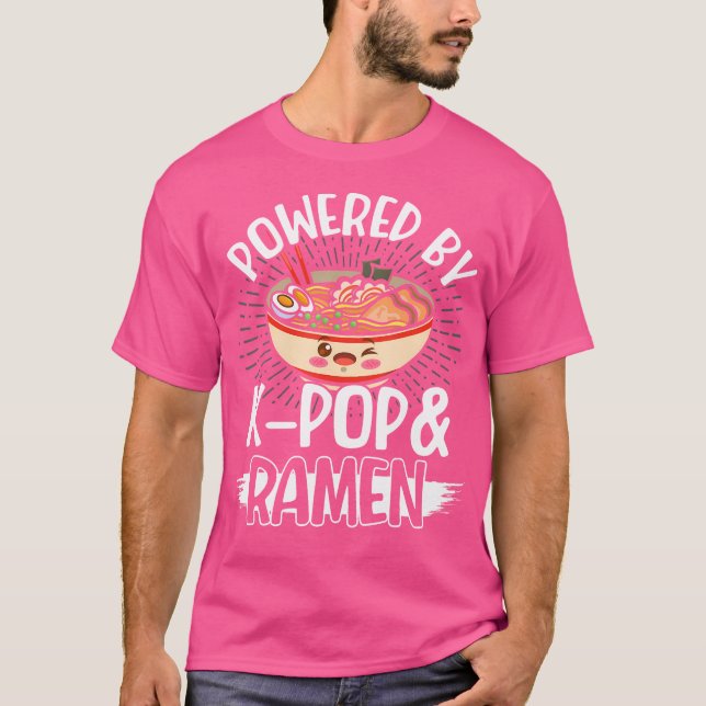 Camiseta Impulsado Por Ramen K-Pop (Anverso)