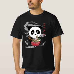 Camiseta Impulsado Por Ramen Sweet Panda Come Ramen