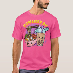 Camiseta Impulsado por Ramen y Bubble Tea Anime Lover Funny