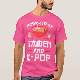 Camiseta Impulsado por Ramen y K-Pop Ramen K-Pop