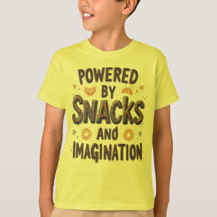 Camiseta Impulsado por Snacks Imaginación Cita Divertida de