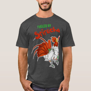 Camiseta Impulsado Por Sriracha Awesome Sauce Robot Rooster