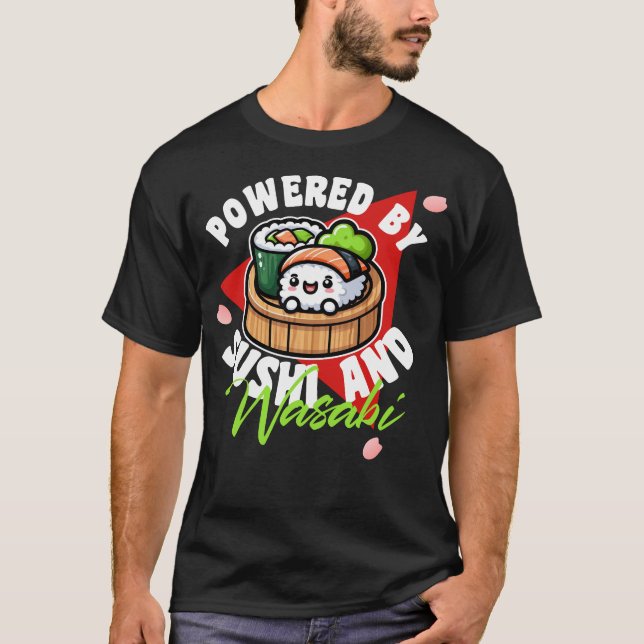 Camiseta Impulsado por Sushi y Wasabi (Anverso)