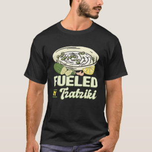 Camiseta Impulsado por Tzatziki Gyros Souvlaki Bifteki Grec
