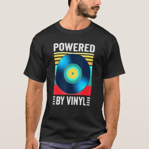 Camiseta Impulsado Por Vinil Music Record Retro Vintage