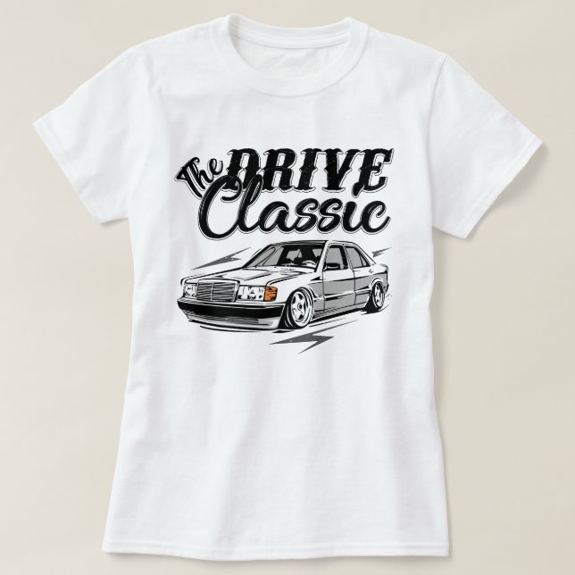 Camiseta Impulsar el clásico MERCEDES W201 190E (Diseño del anverso)