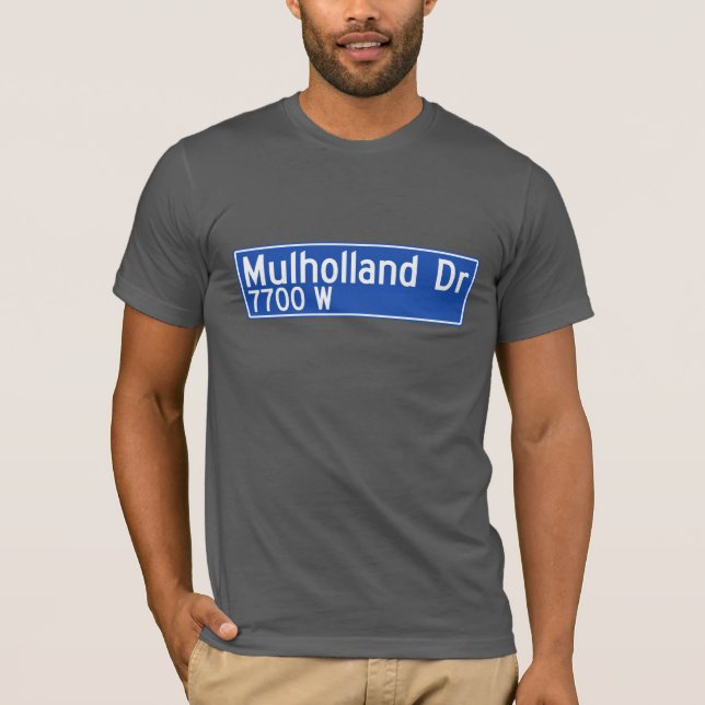 Camiseta Impulsión de Mulholland, Los Ángeles, placa de (Anverso)