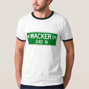 Camiseta Impulsión de Wacker, placa de calle de Chicago, I