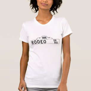 Camiseta Impulsión del rodeo, Los Ángeles, placa de calle