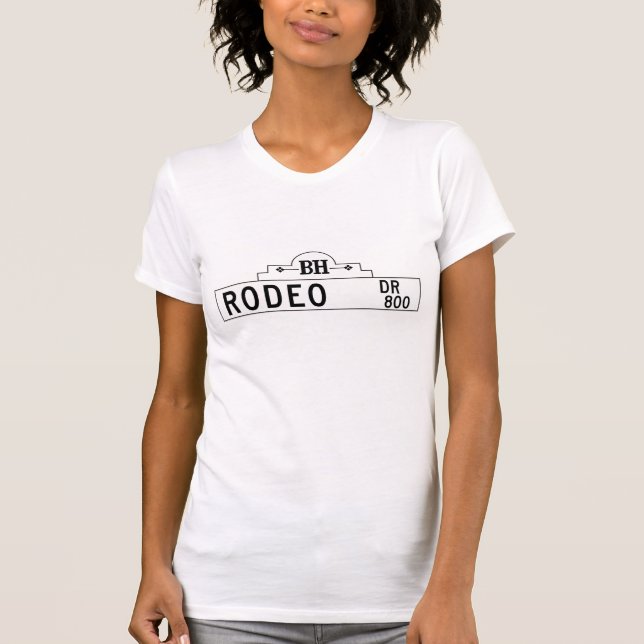 Camiseta Impulsión del rodeo, Los Ángeles, placa de calle (Anverso)