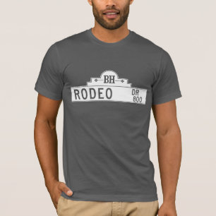 Camiseta Impulsión del rodeo, Los Ángeles, placa de calle