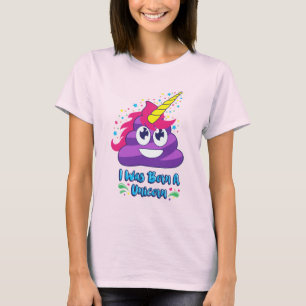 Camiseta Impulso nacido de la emoji del unicornio