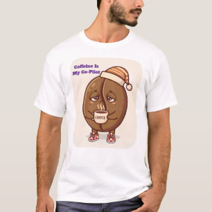 Camiseta Impulsor Matutino Copiloto Cafeína de Frijol Dormi
