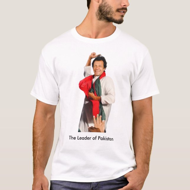 Camiseta Imran Khan el líder de Paquistán (Anverso)