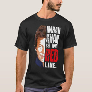 CAMISETA IMRAN KHAN ES MI LÍNEA ROJA PRIMER MINISTRO DE PAK