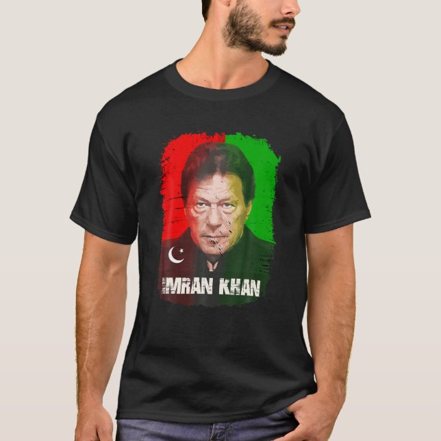 Camiseta Imran Khan Fiesta del PTI Pakistán apoya la libert (Anverso)