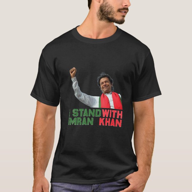 Camiseta Imran Khan Fiesta del PTI Pakistán apoya la libert (Anverso)