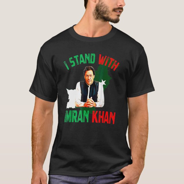 Camiseta Imran Khan Pti Fiesta Pakistán apoya la libertad (Anverso)
