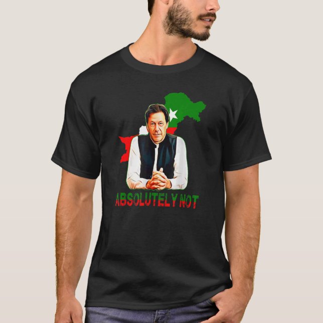 Camiseta Imran Khan Pti, la bandera del mapa de Pakistán (Anverso)
