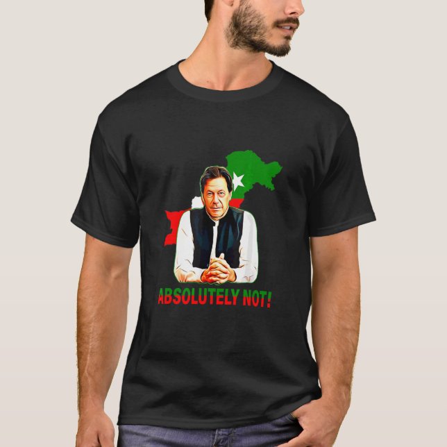 Camiseta Imran Khan Pti, la bandera del mapa de Pakistán (Anverso)