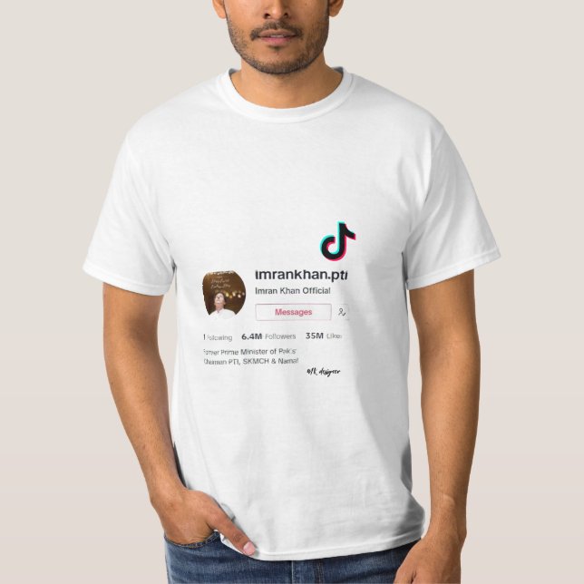 Camiseta imran khan tiktok (Anverso)