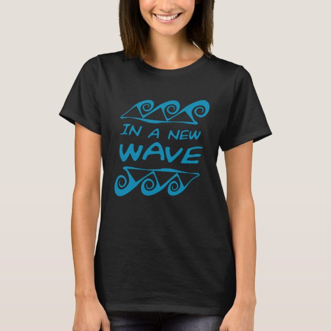 Camiseta In A New Frequency Wave Surf Positive Energy Motiv (Anverso)