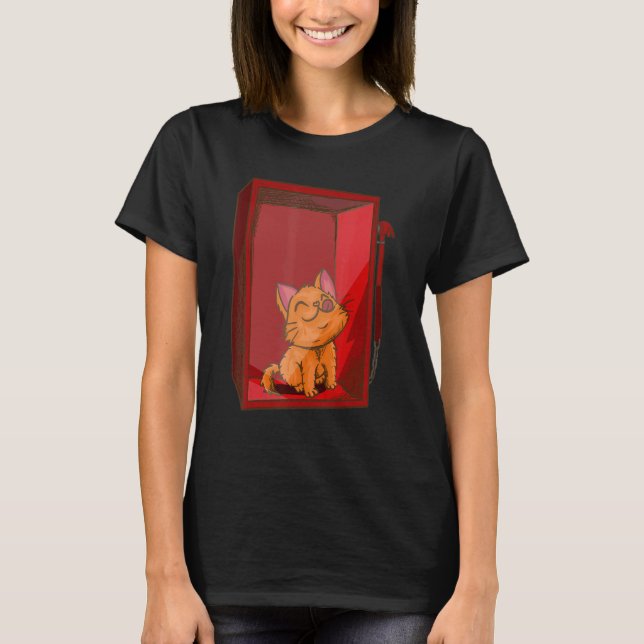 Camiseta In Case of Unhappiness  Break Glass   Cat Kitten (Anverso)