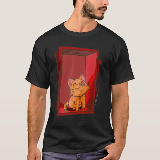 Camiseta In Case of Unhappiness  Break Glass   Cat Kitten (Anverso)