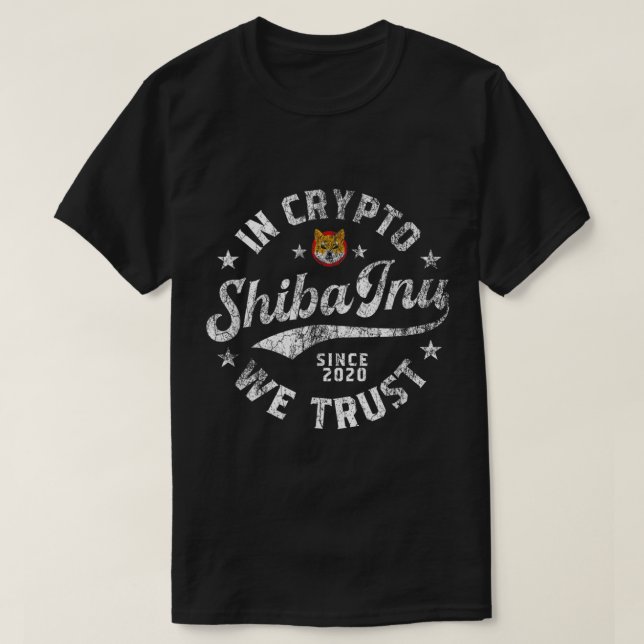Camiseta In Crypto We Trust Shiba Inu (Diseño del anverso)