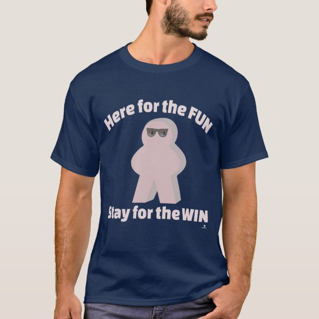 Camiseta In For Fun Stay For Win Game Humor (Anverso)