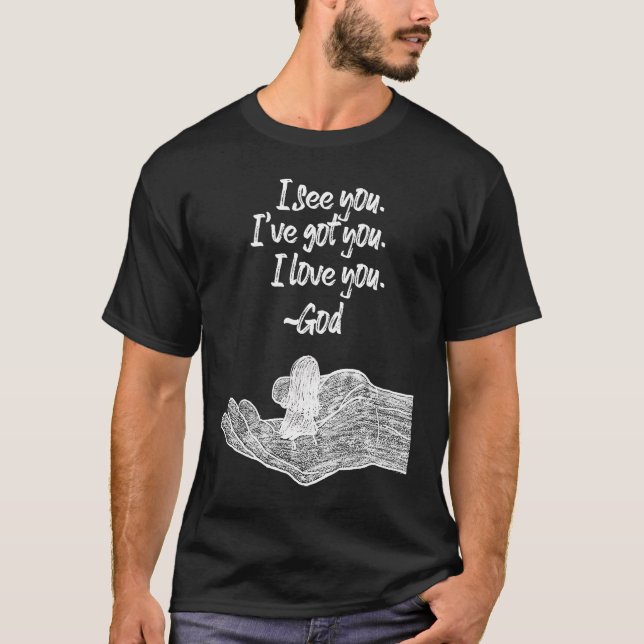 Camiseta In Gods Hand Faith Hope Mensaje Motivador en vivo  (Anverso)