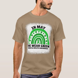 Camiseta In May We Wear Green Cute Mental Health Awareness 