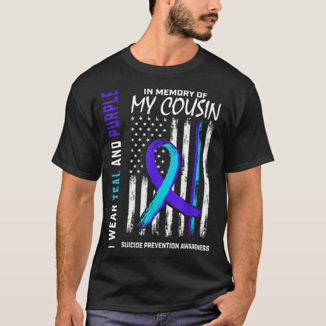 Camiseta In Memory Cousin Suicide Awareness Prevention Amer (Anverso)