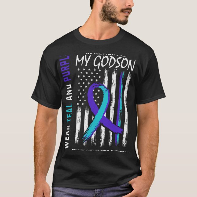 Camiseta In Memory Godson Suicide Awareness Prevention Amer (Anverso)