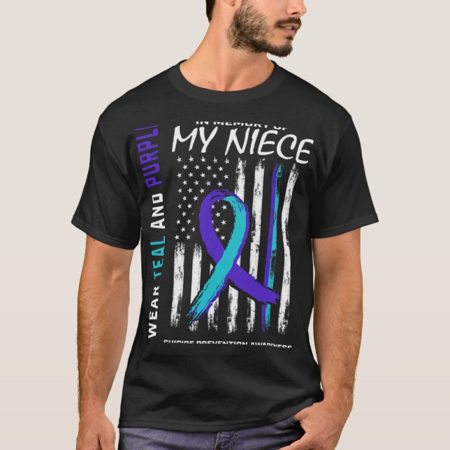 Camiseta In Memory Of My Niece Suicide Awareness Prevention (Anverso)