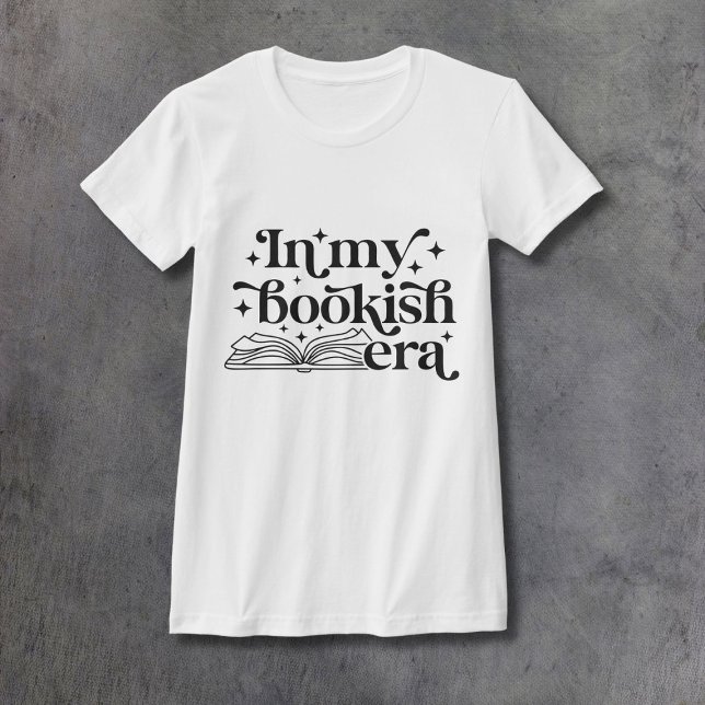 Camiseta In My Bookish Era Black Ink Women's Fitted (Subido por el creador)