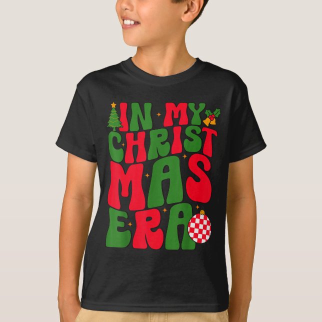 Camiseta In My Christmas Era Groovy Xmas Matching Christmas (Anverso)