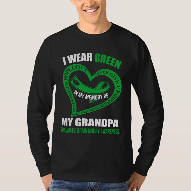 Camiseta In my memory of my grandpa TBI AWARENESS (Anverso)